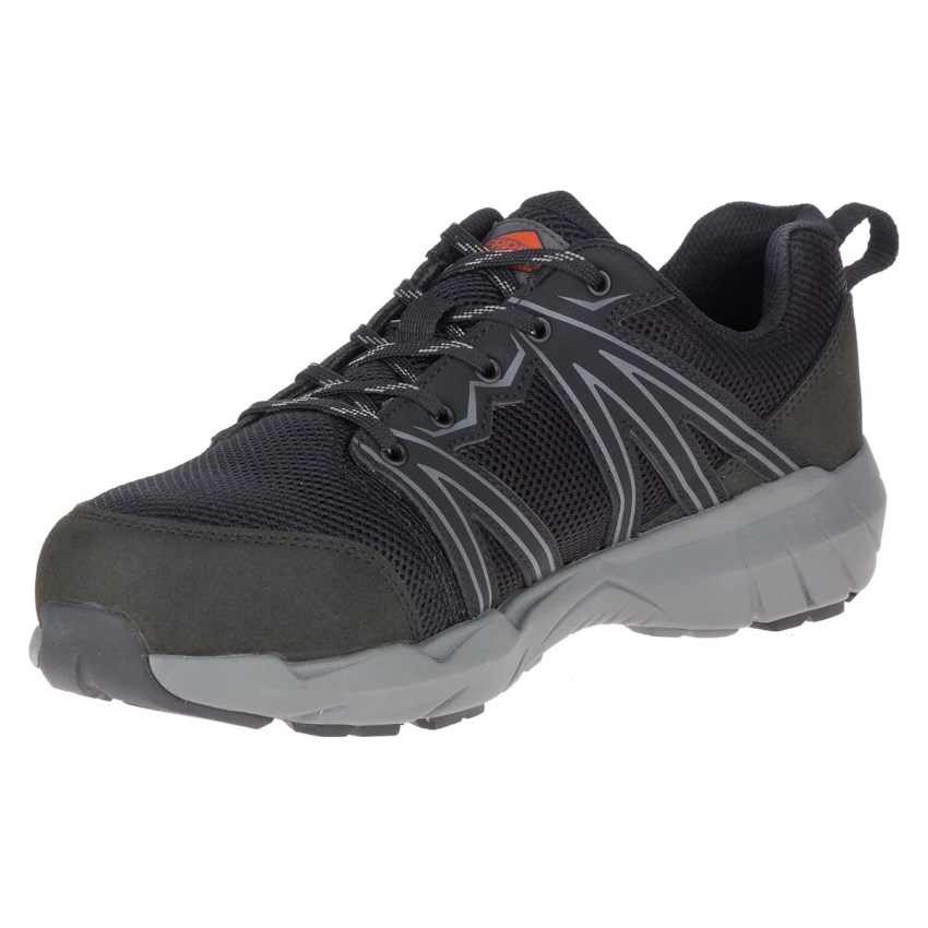 Chaussure de Securite Merrell Fullbench Superlite Alloy Toe Noir Homme | W.X.JBVB